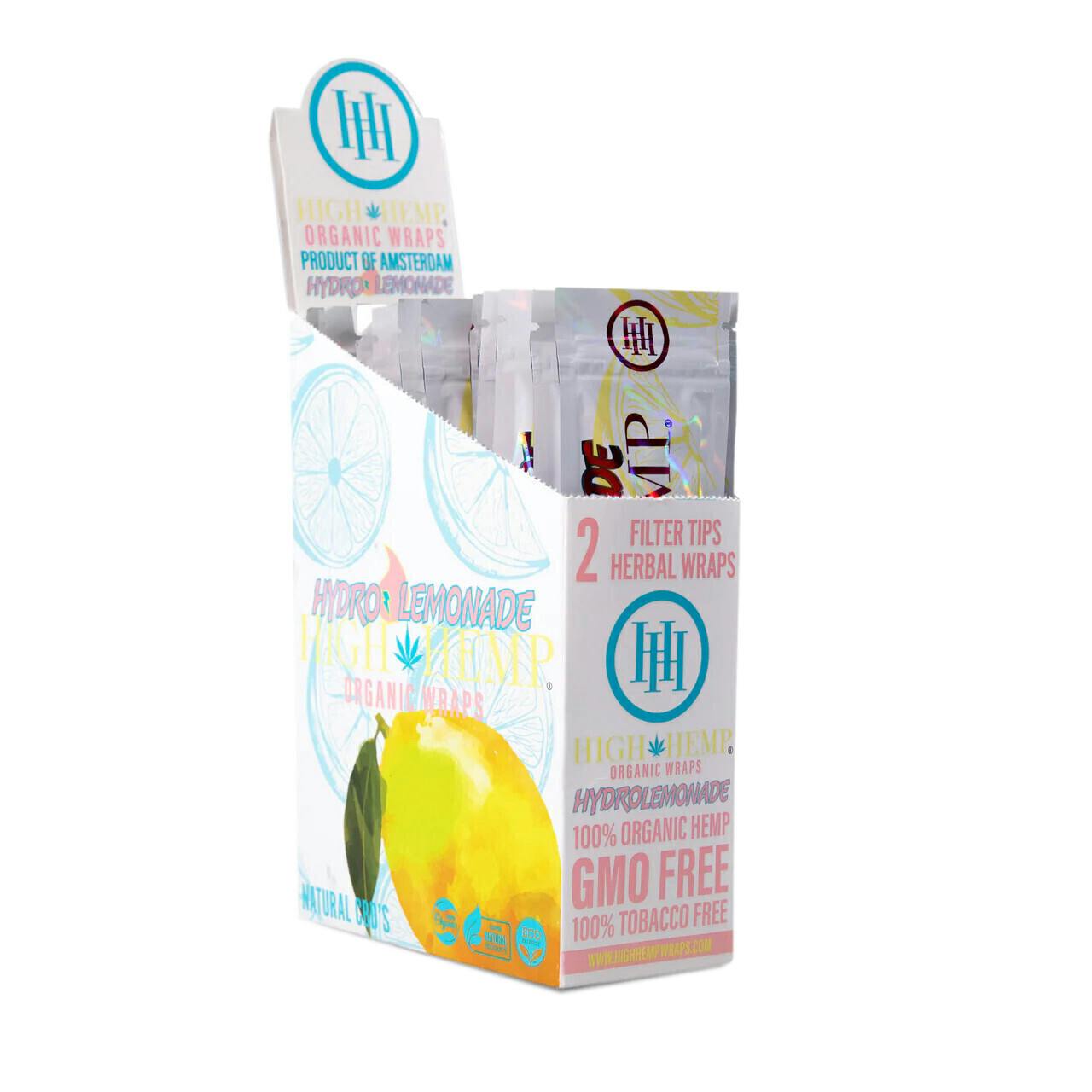 High Hemp | Hydro Lemonade Organic Hemp Wraps | 2 per Pouch | Accessories