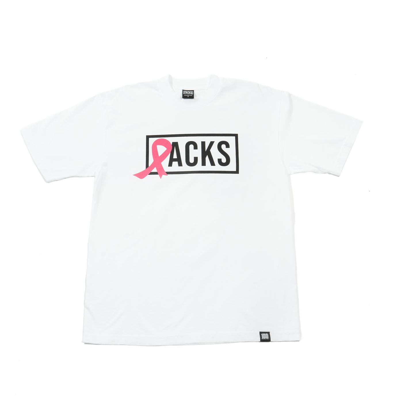 100PACKS - Breast Cancer Awareness - White - L | Apparel