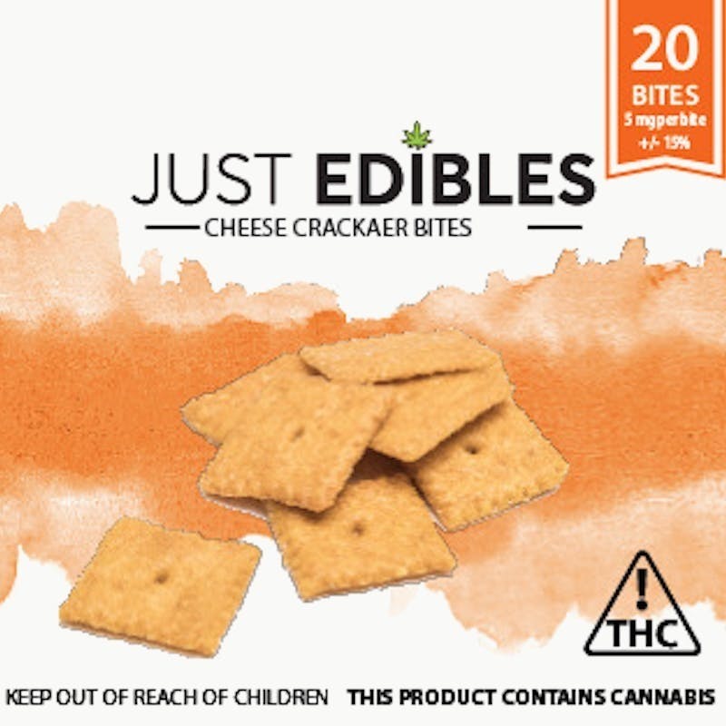Just Edibles - Crackers Cheese 100mg 20pk
