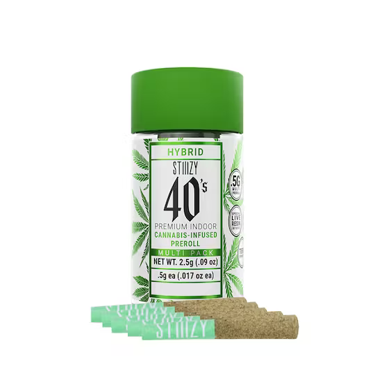 Stiiizy 40's Blue Burst Infused Preroll 4pk 2g