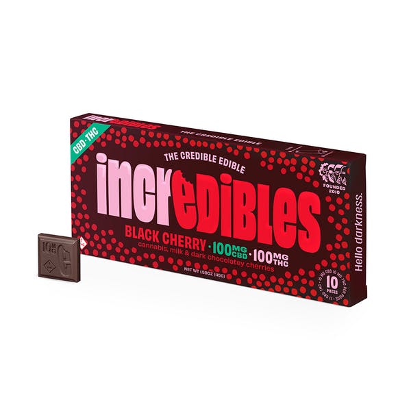 1:1 Black Cherry Bar + CBD | 100mg:100mg