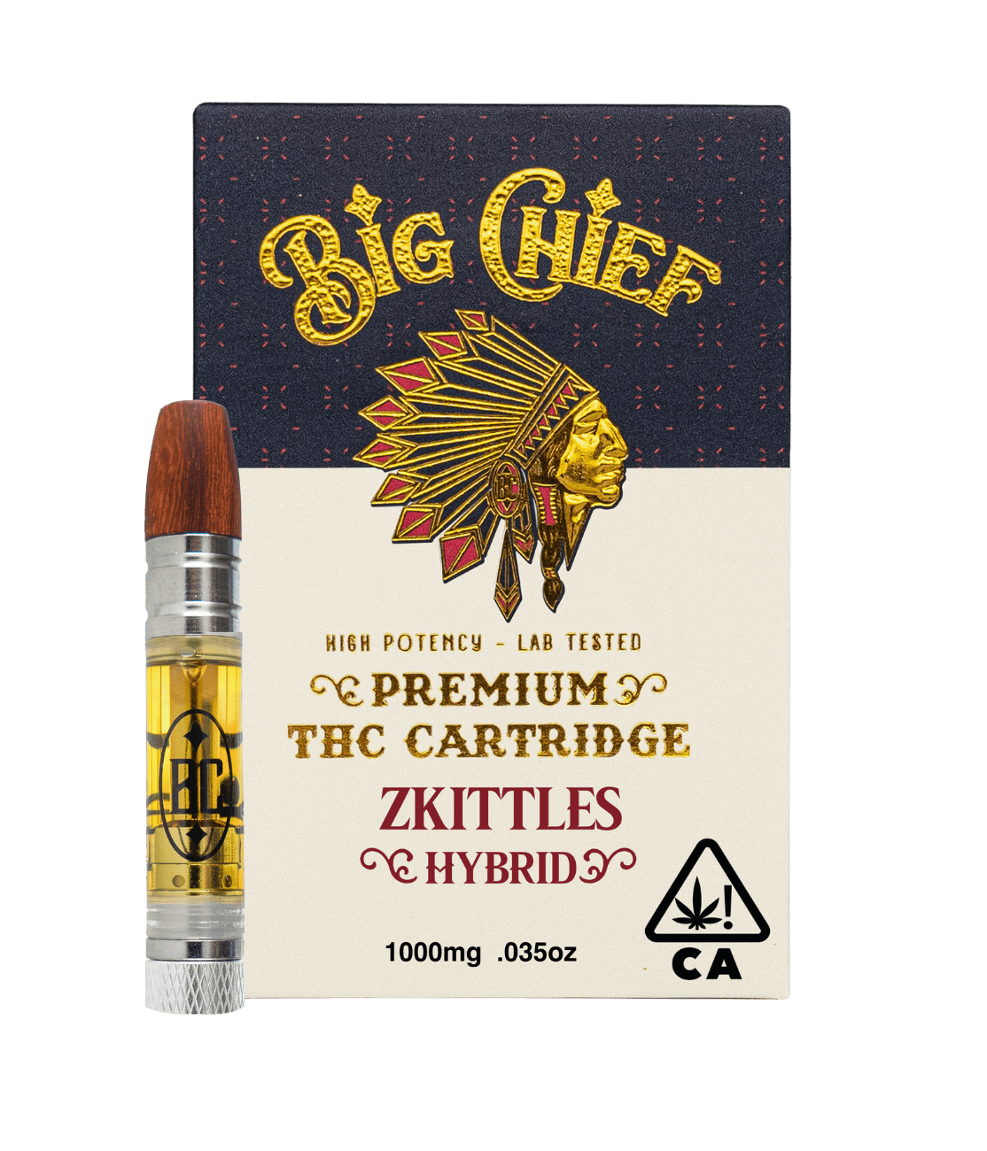 Big Chief THC Cartridge 1G - Zkittles (91.65%)
