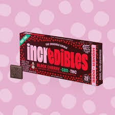 incredibles Black Cherry Ratioed Chocolate 20mg ea | 10-Pack | 1:1 THC:CBD