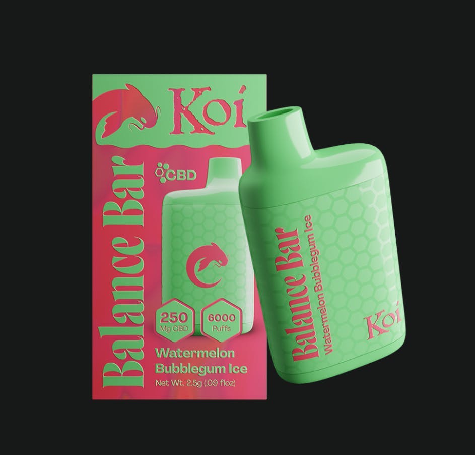 Koi 250MG C_D Disposable Balance Bar (Watermelon BubbleGum Ice)