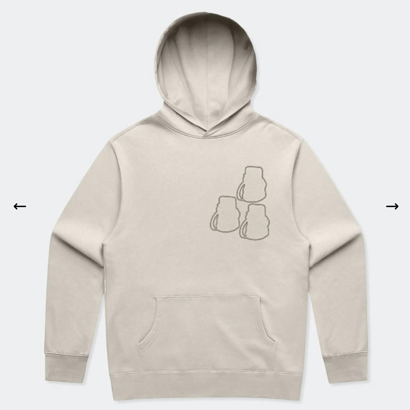 Baggage Hoodie Bone - XL