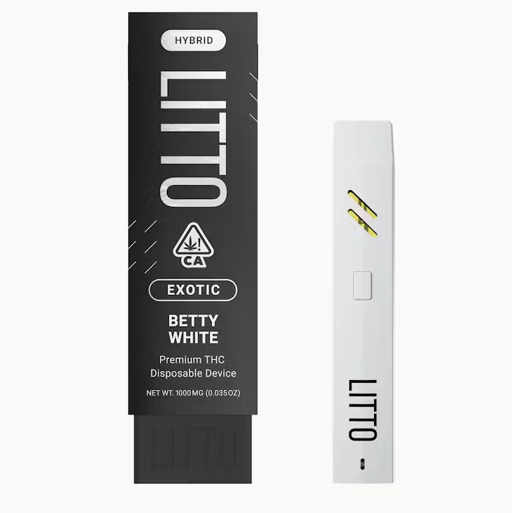 Litto - Betty White Exotic Disposable 1g *ALL PRICES INCLUDE TAX*