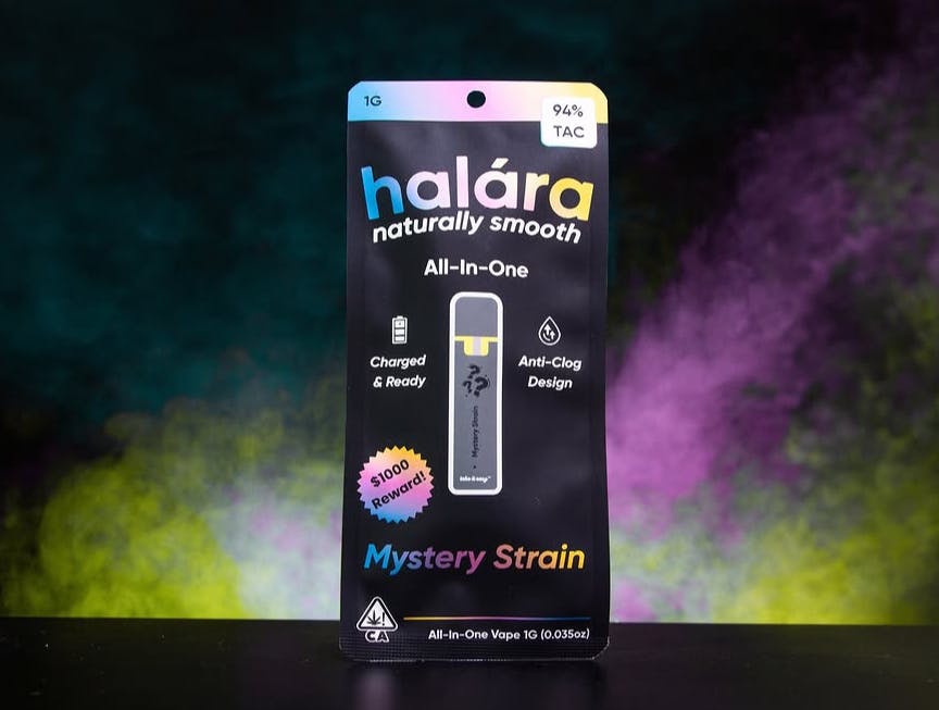 Halara | Mystery Strain | High THC Disposable | 1g