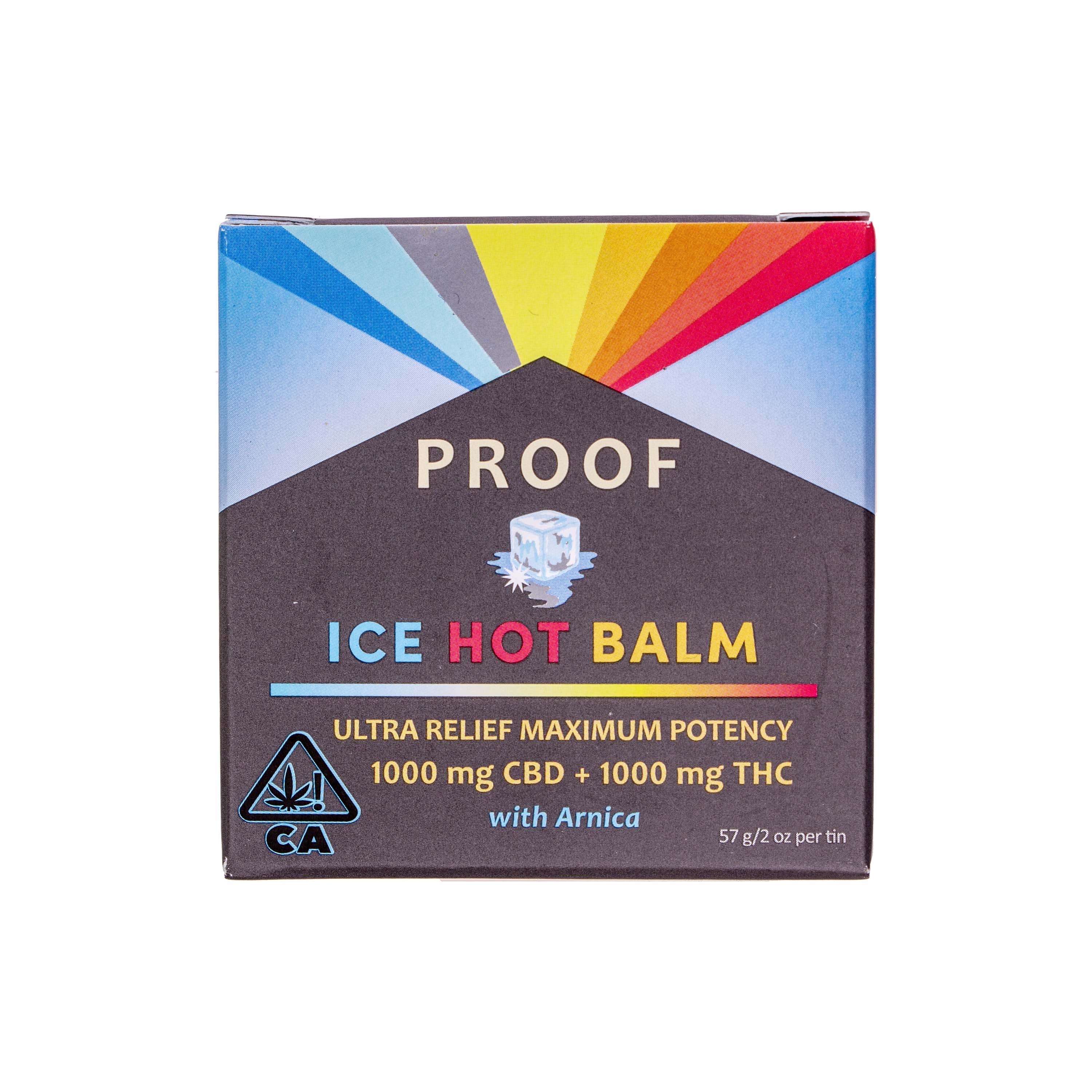 Proof | Ice Hot Balm (1:1 CBD:THC - 2000mg Total)