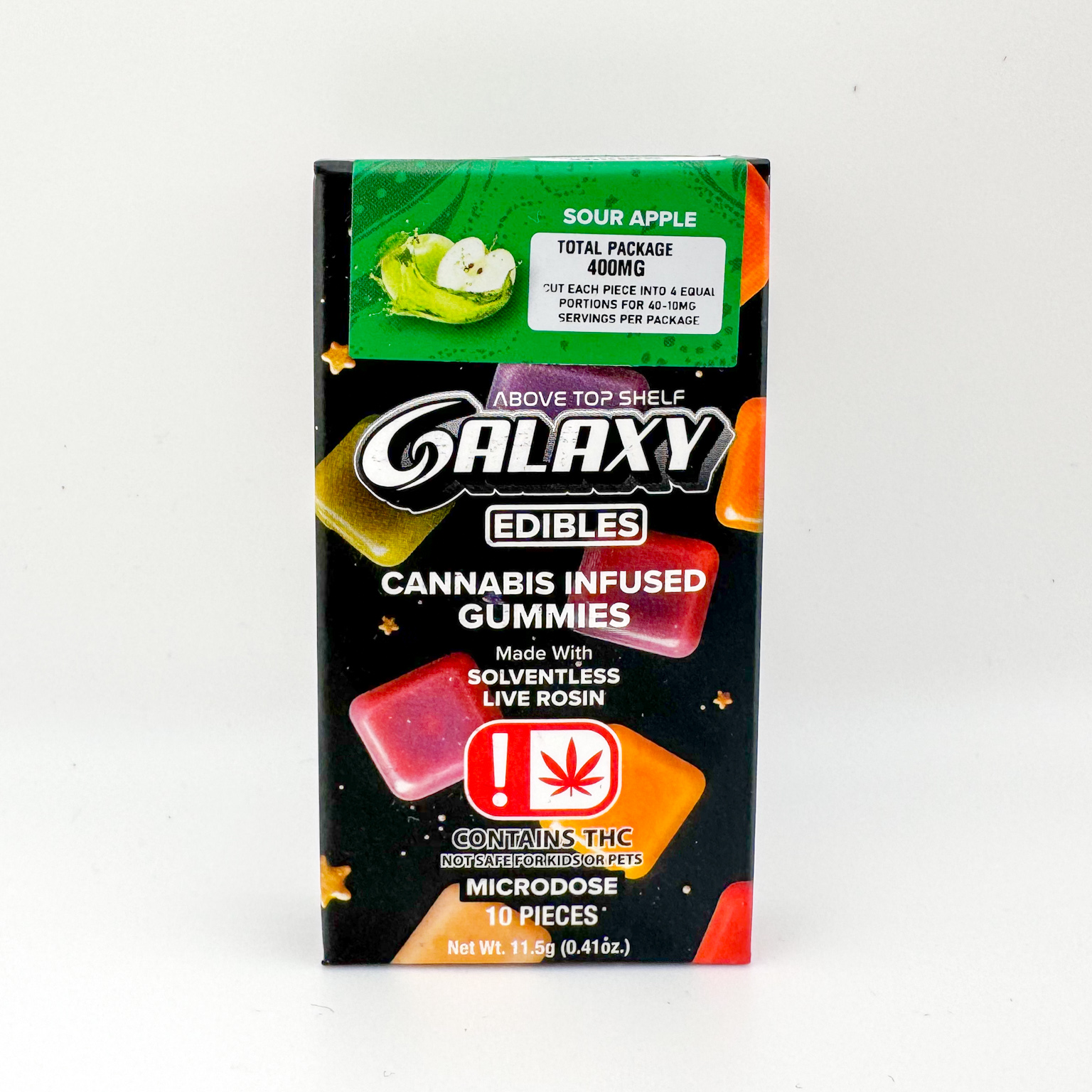 Galaxy 400mg LR Sour Apple Gummies