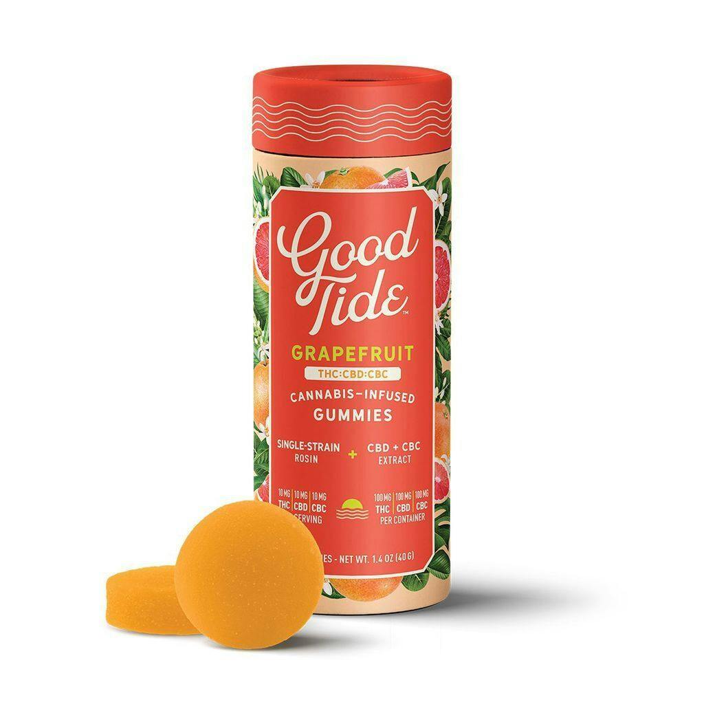 Good Tide Grapefruit Rosin Infused Gummies 10mg ea | 10-Pack