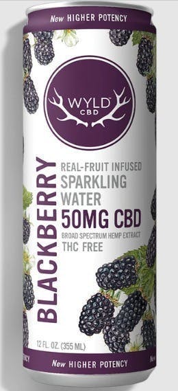 Blackberry CBD Sparkling Water | 50mg
