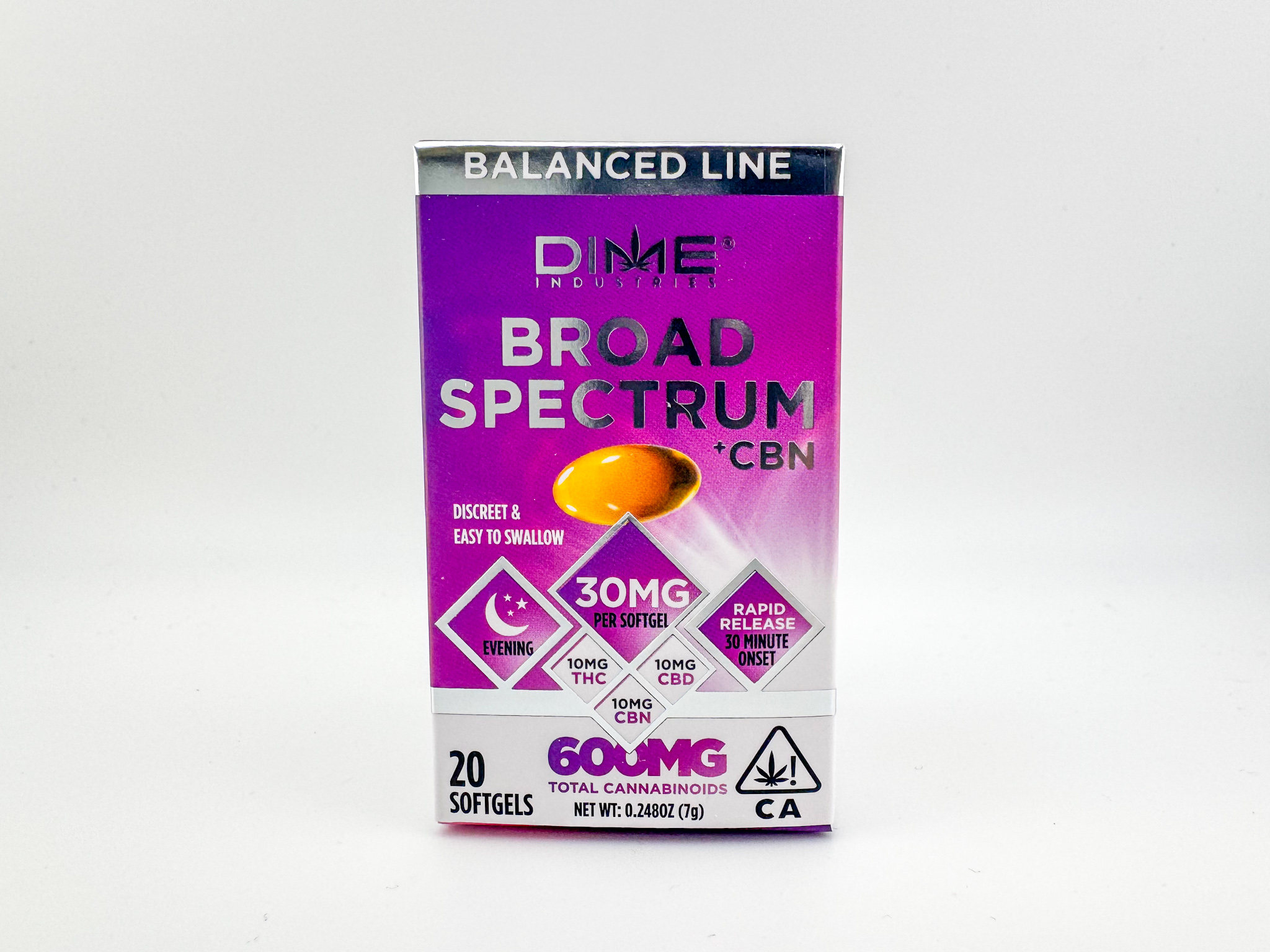 DIME Evening Soft Gels THC/CBD/CBN