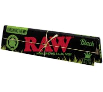 Raw Black Organic Hemp Slim King Size Papers