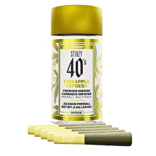 STIIIZY - Pineapple Express .5G 40's Infused Preroll 5 Pack