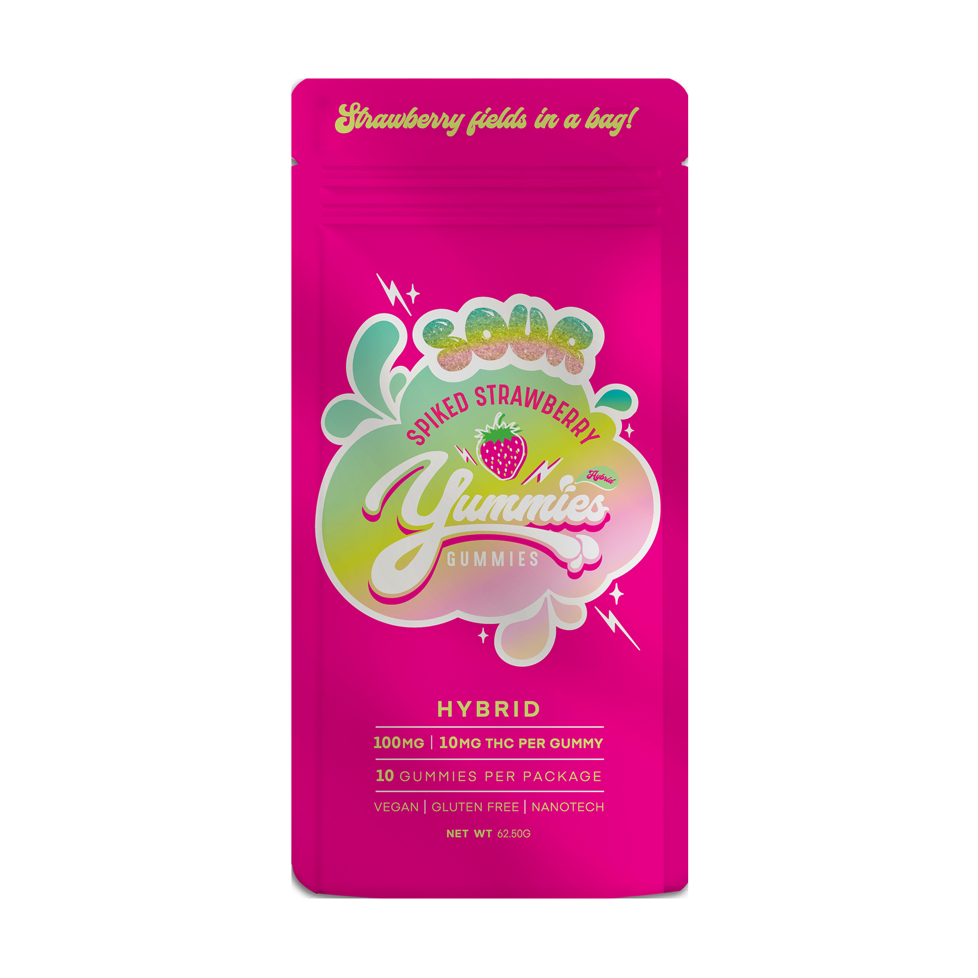 Gummies - Sour Spiked Strawberry (H)