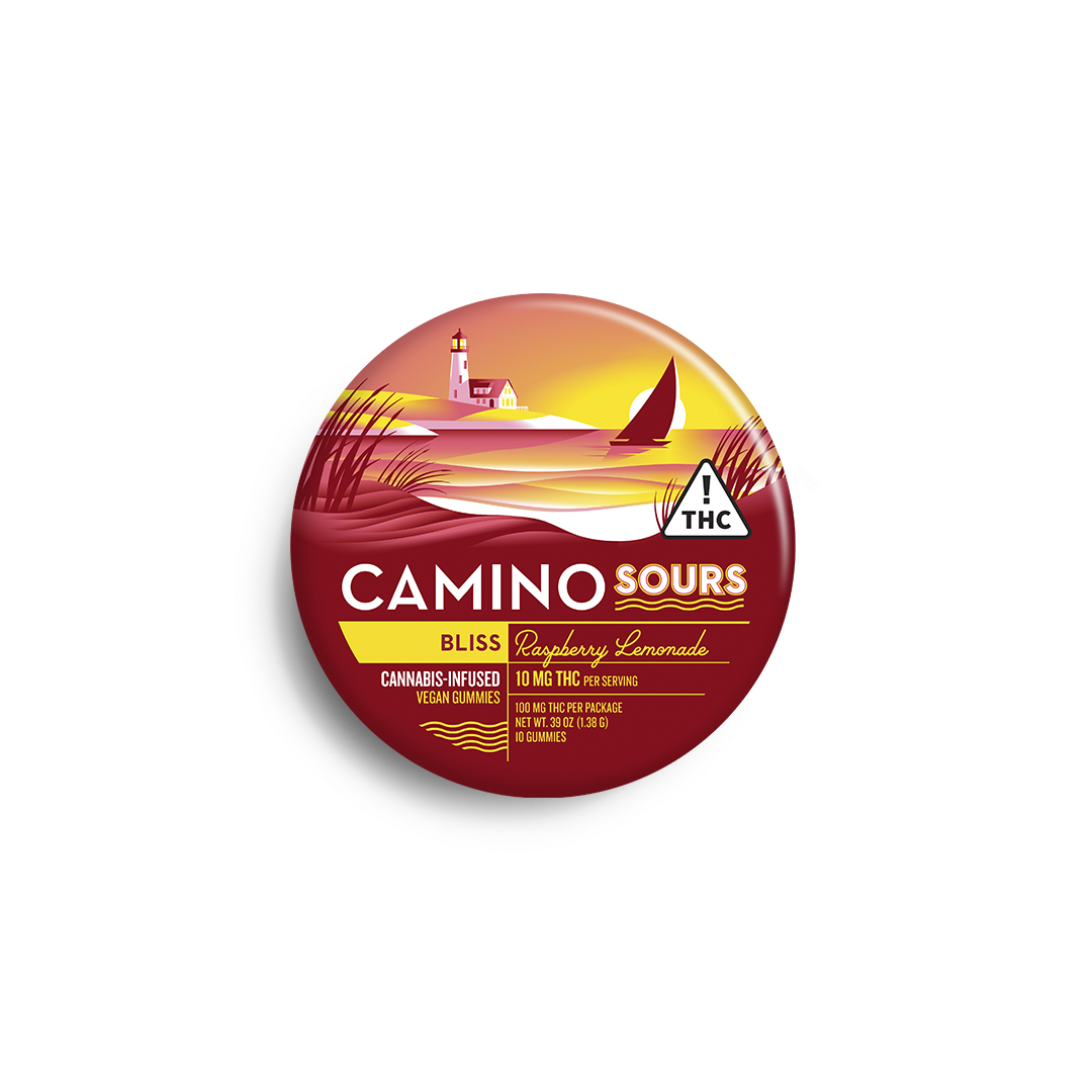 Kiva Camino | Raspberry Lemonade Sour Gummies 100mg