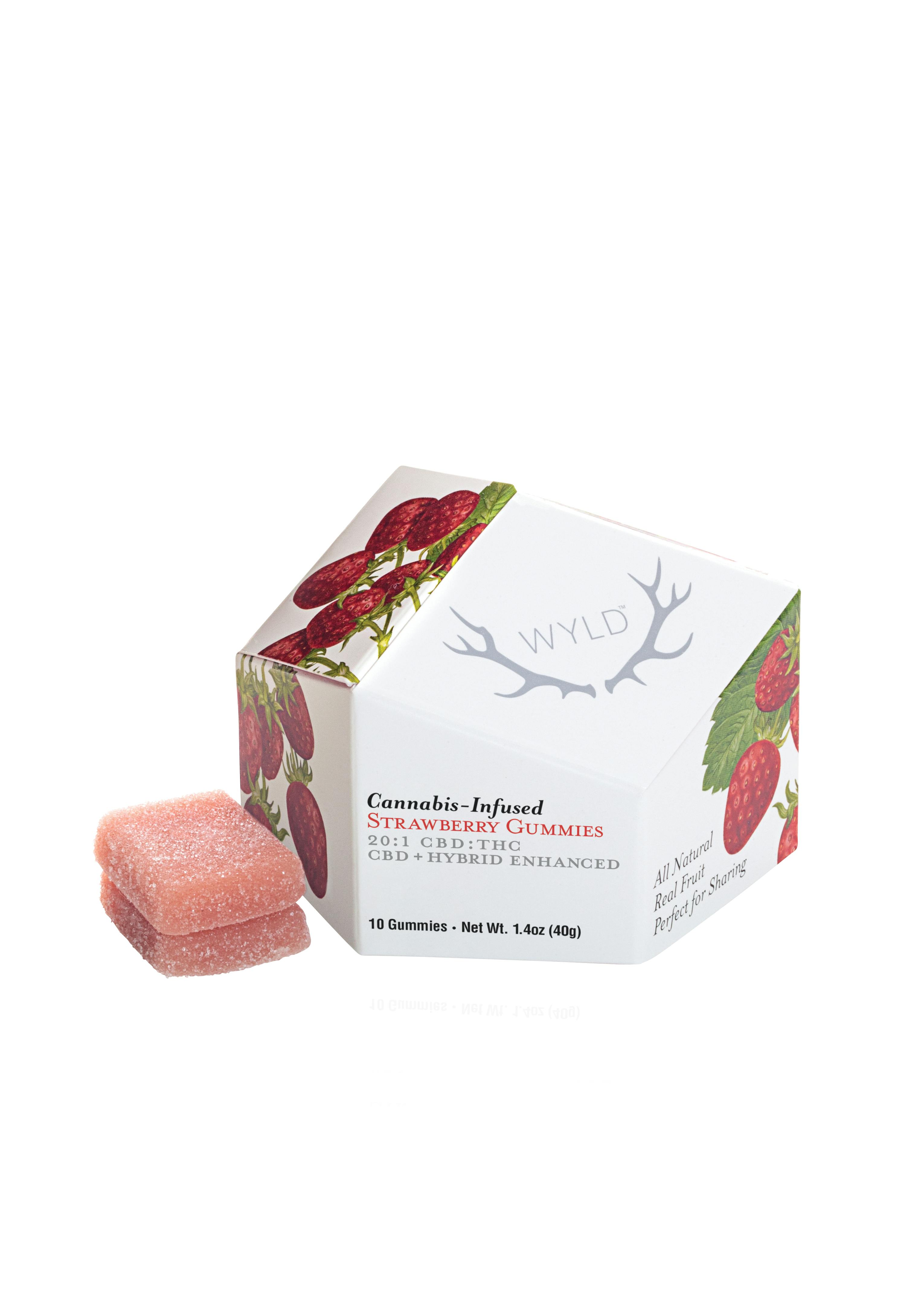 Wyld Strawberry 20:1 CBD/THC Gummies