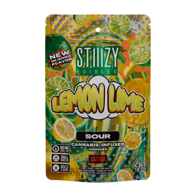 Lemon Lime 100mg Gummies