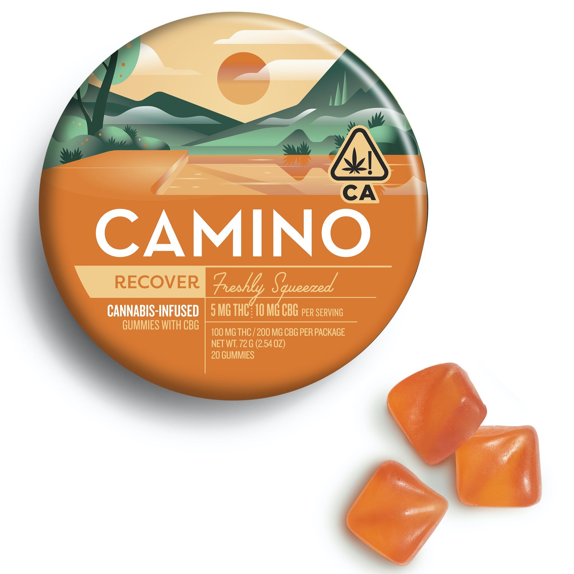 FRESHLY SQUEEZED 2:1 (CBD:THC) "RECOVER" GUMMIES