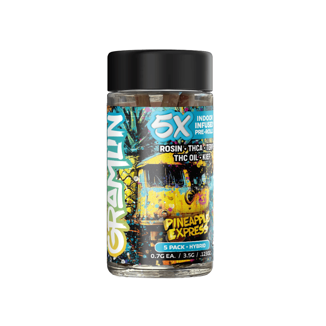Pineapple Express 5x Infused 3.5g Preroll 5-Pack