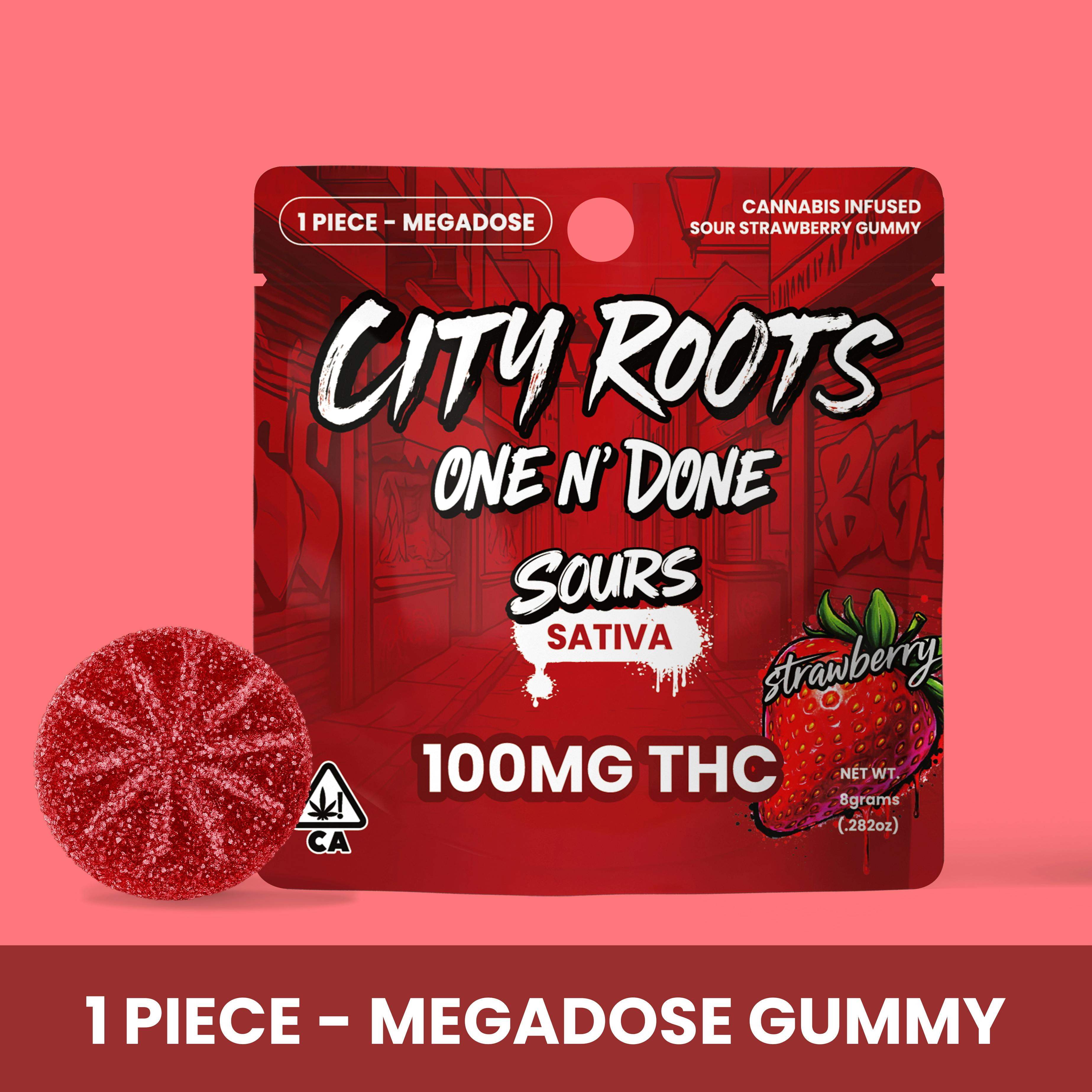 Sour Strawberry (Sativa) Edible 100mg