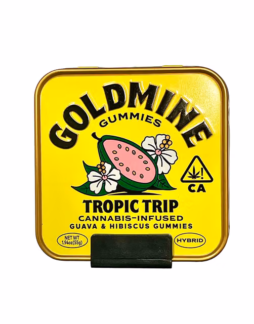 Tropic Trip Guava & Hibiscus Gummy Tin - 100 MG THC