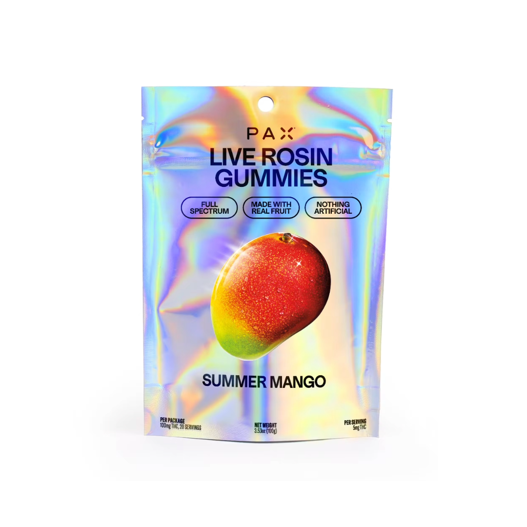 SUMMER MANGO LIVE ROSIN GUMMIES 100MG