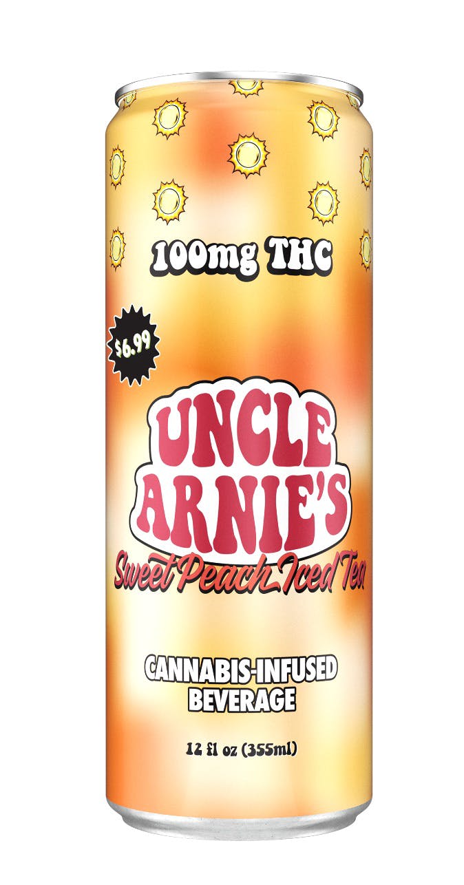 UNCLE ARNIES - THC SOFT DRINK - SWEET PEACH TEA - 100MG