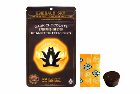 Sativa Dark Chocolate Peanut Butter Cups 100mg - PB Cups
