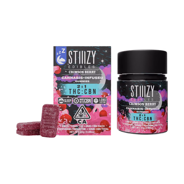 Crimson Berry CBN 2:1 100mg Gummies