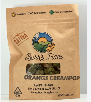 Burr's Place - Orange Creampop 3.5g *ALL PRICES INCLUDE TAX*