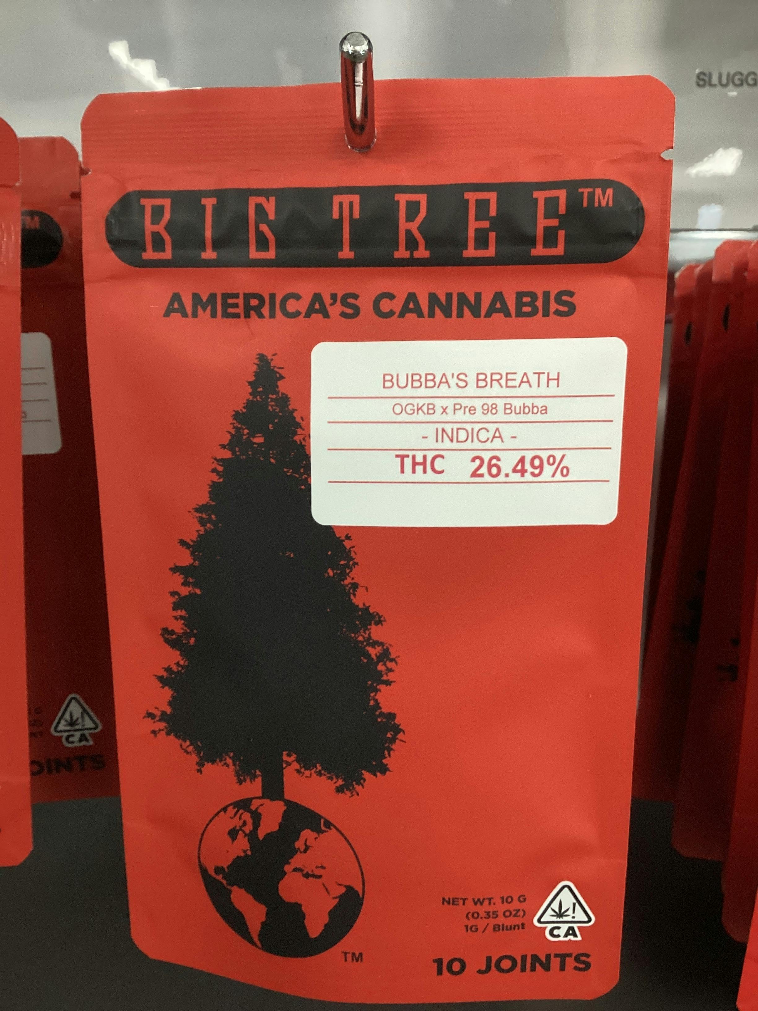 Big Tree | Bubba’s Breath 10pk Prerolls 10g