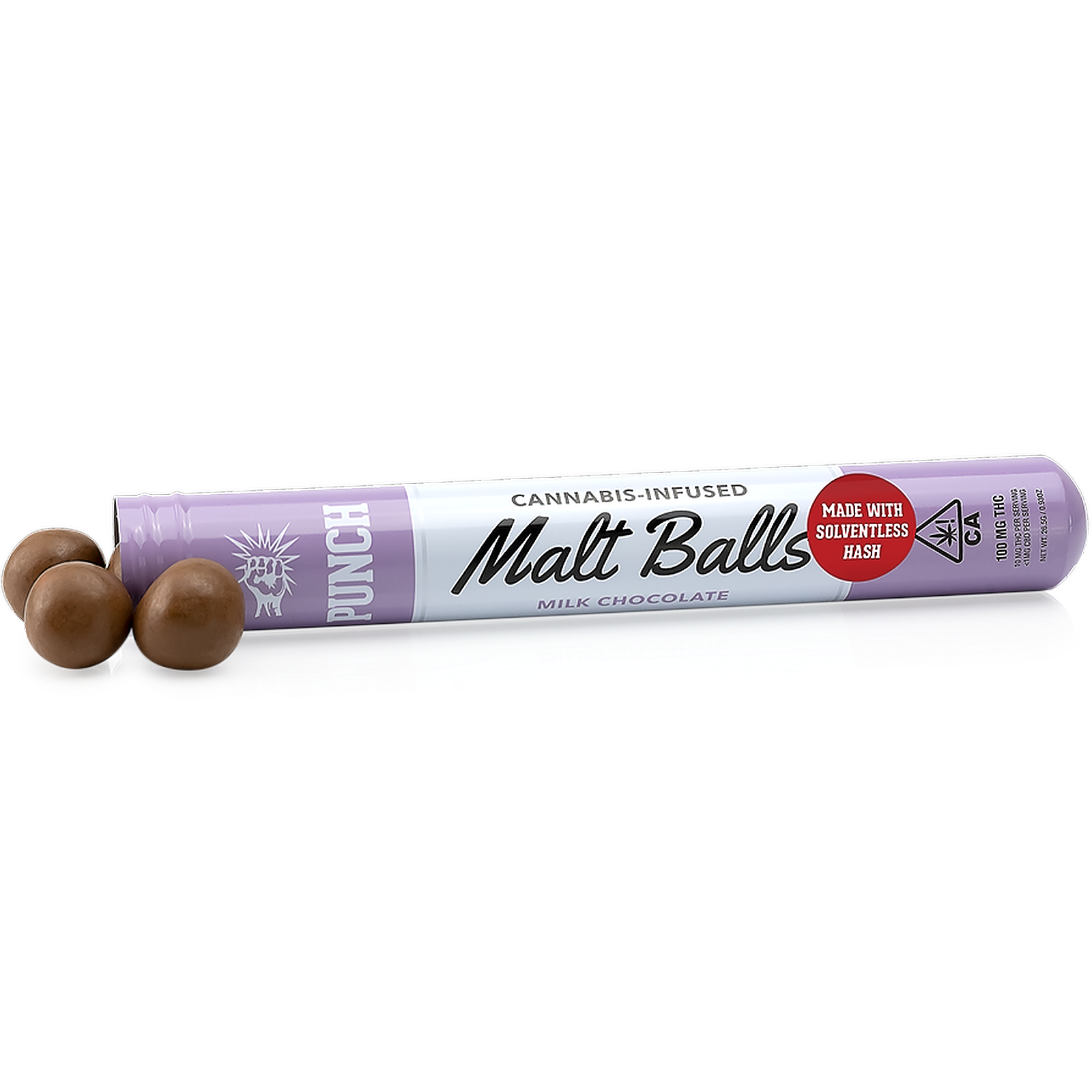 Milk Chocolate Punch Malt Balls 100mg