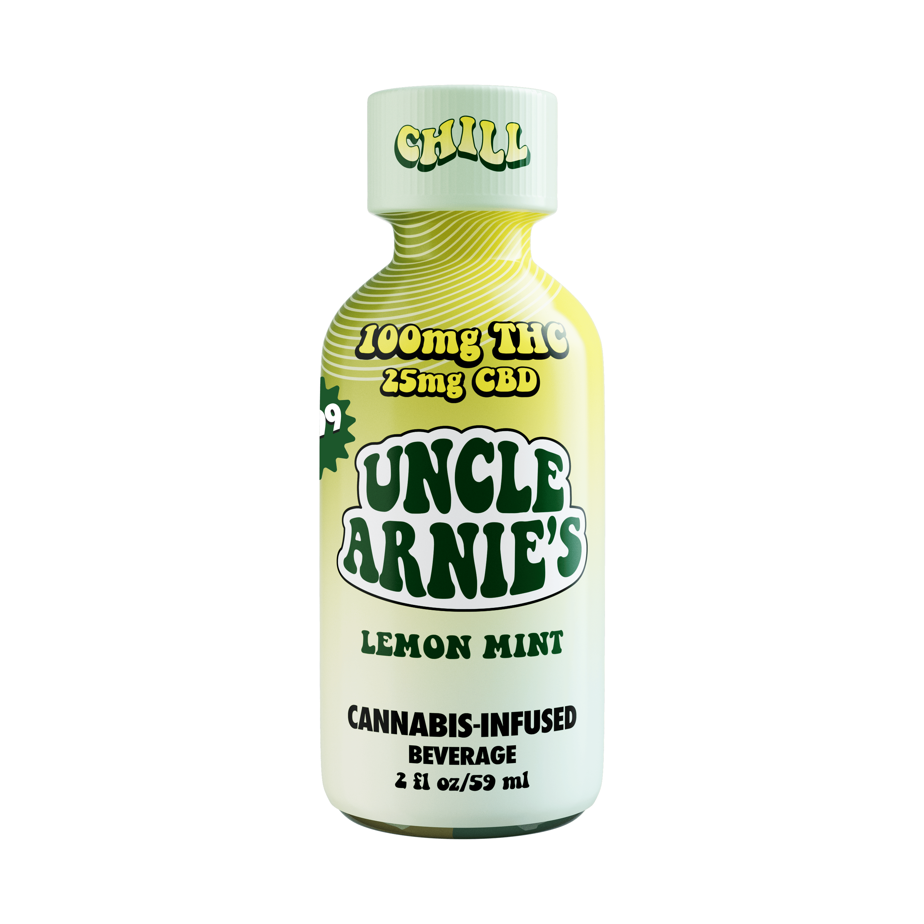 Uncle Arnie's | Lemon Mint 100mg 4:1 CBD | Non-Carbonated | 100mg | 2oz