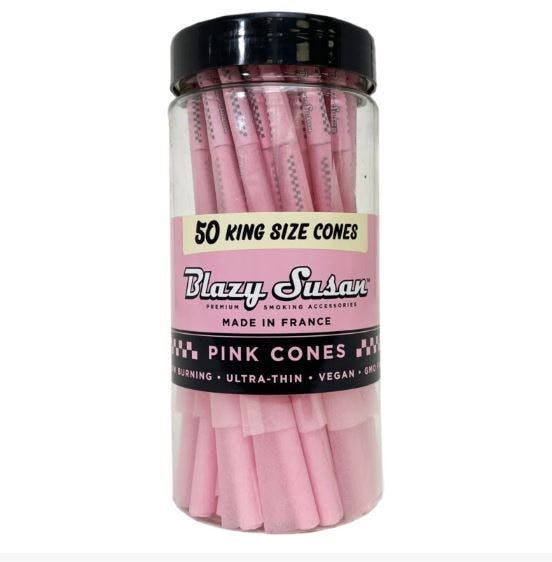 Pink Paper Cones King Size Slim - 50ct