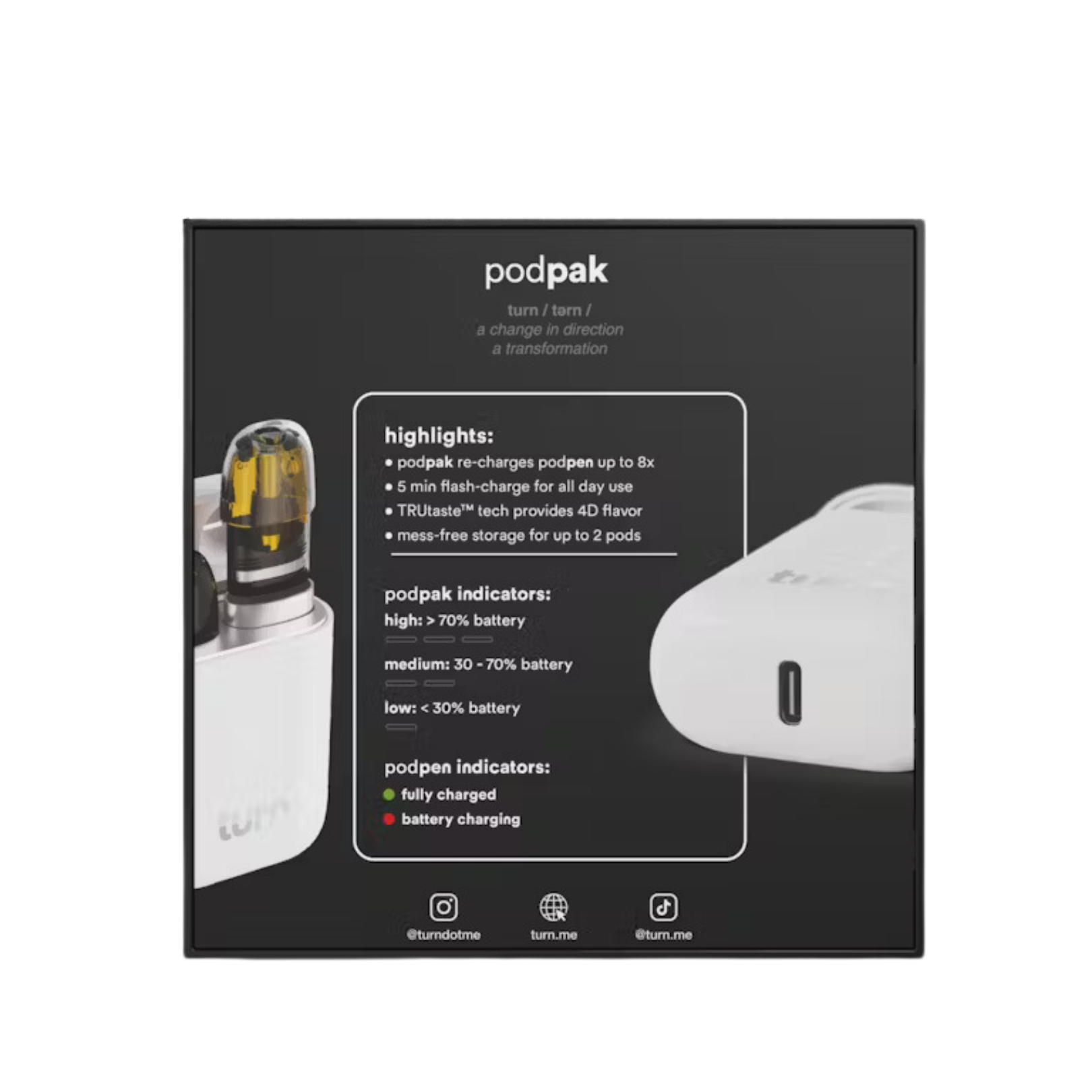 BATTERY PODPAK WHITE