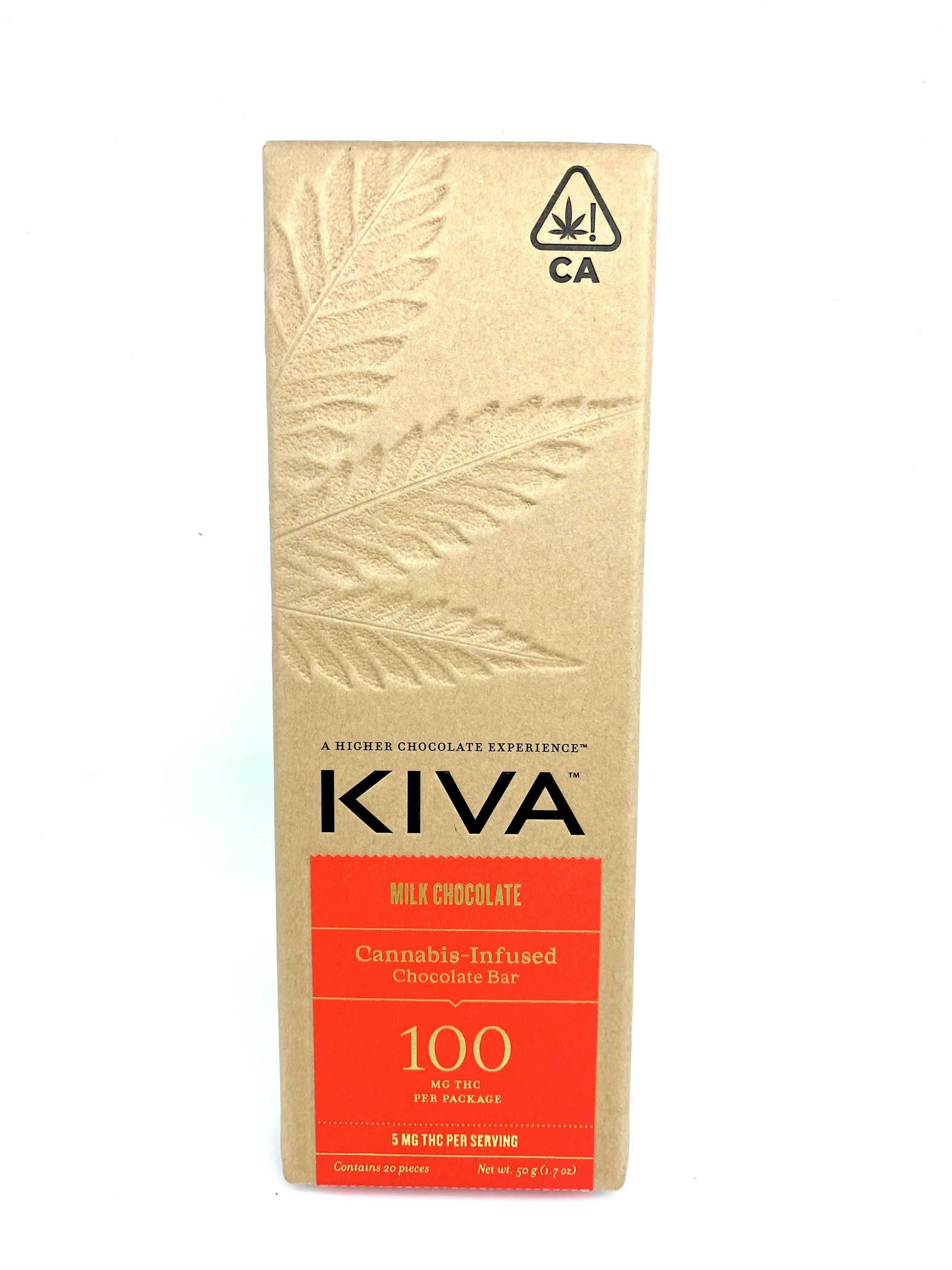 KIVA - Kiva Bar - Milk Chocolate - 100mg