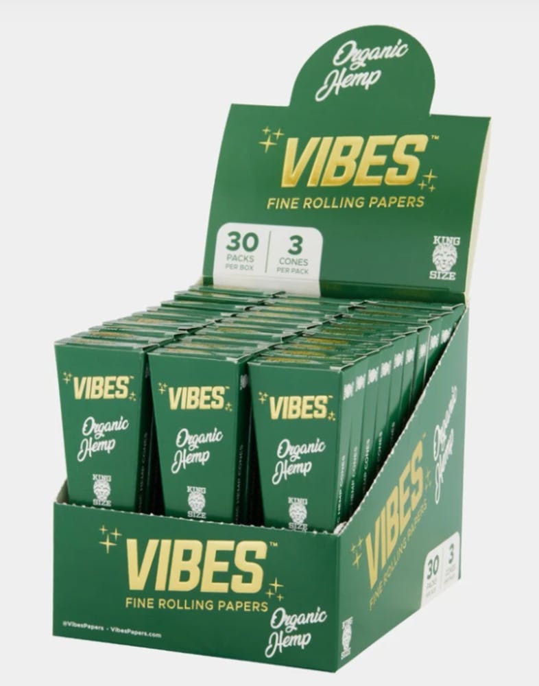 VIB Cubano Cones Organic Hemp King Size