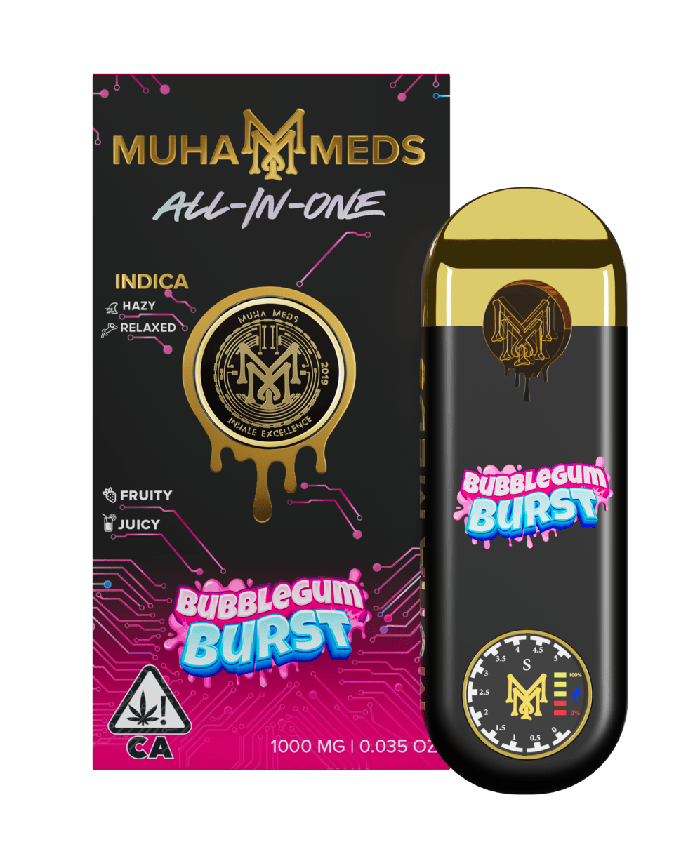 Muha Meds | Bubblegum Burst | 3rd Gen Disposable | 1g