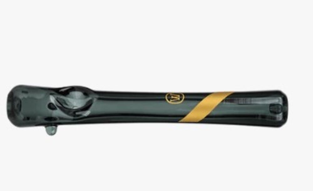 Gold Stripe Smoked Glass Steamroller