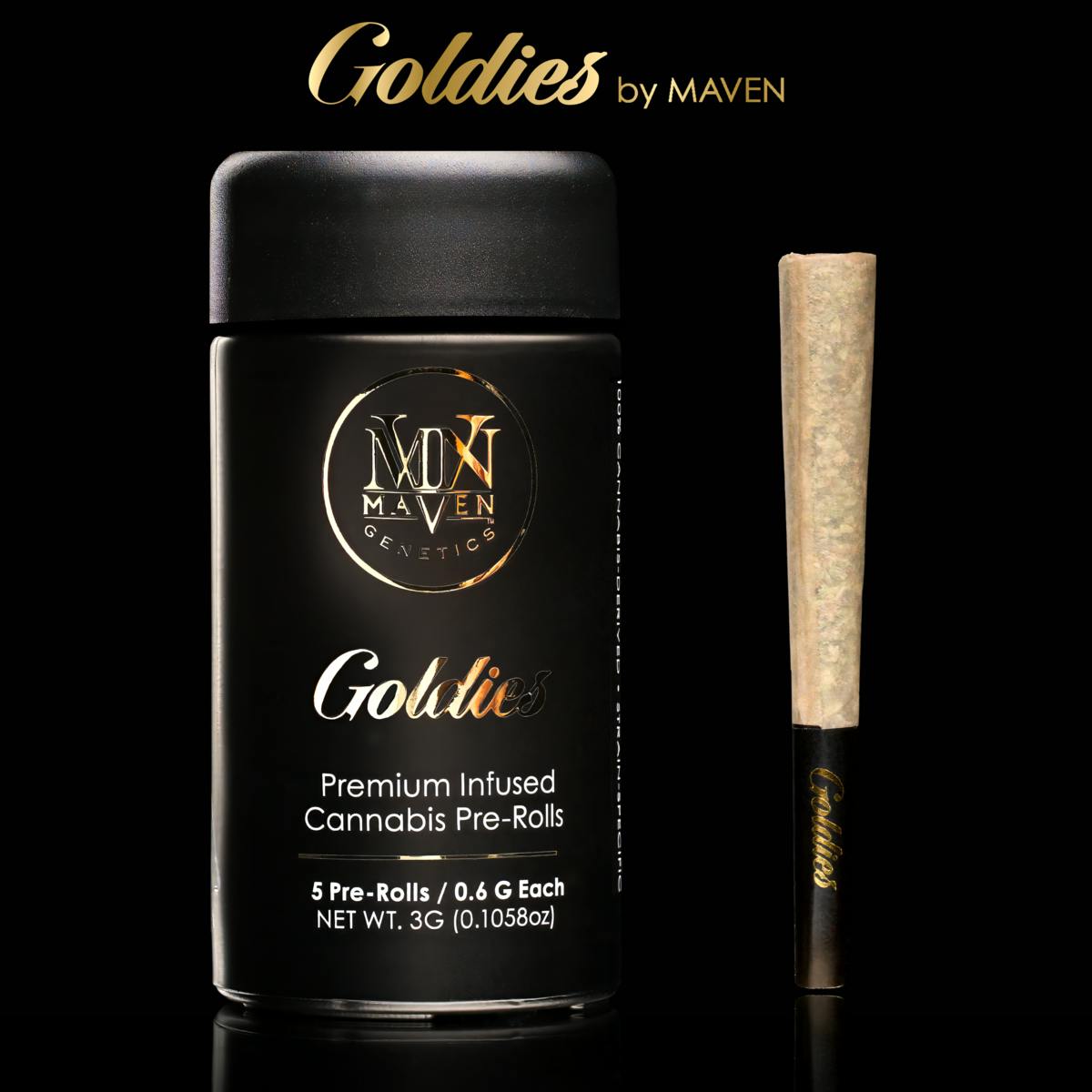 MVN, 0.6G INF. GOLDIES PRE-ROLLS 5PK (S), CHROME DOME
