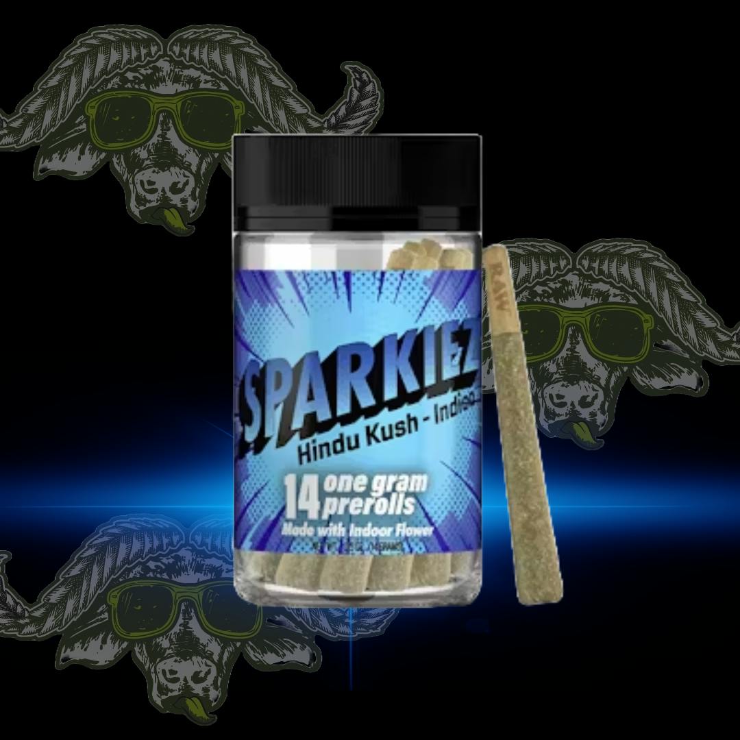 SPARKIES - 1G PREROLLS 14PK - BUBBA KUSH