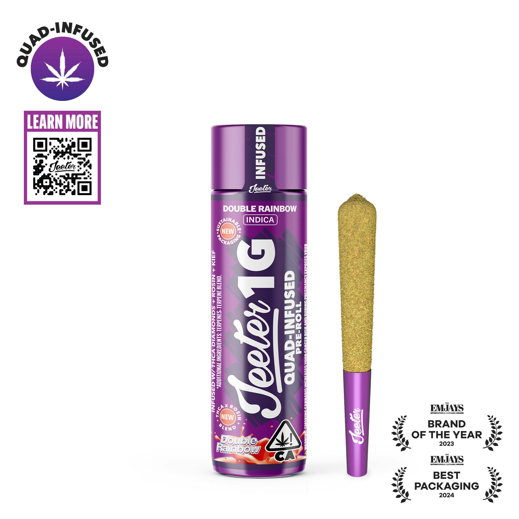 JEETER, 1.0G INF. PRE-ROLL (I), DOUBLE RAINBOW