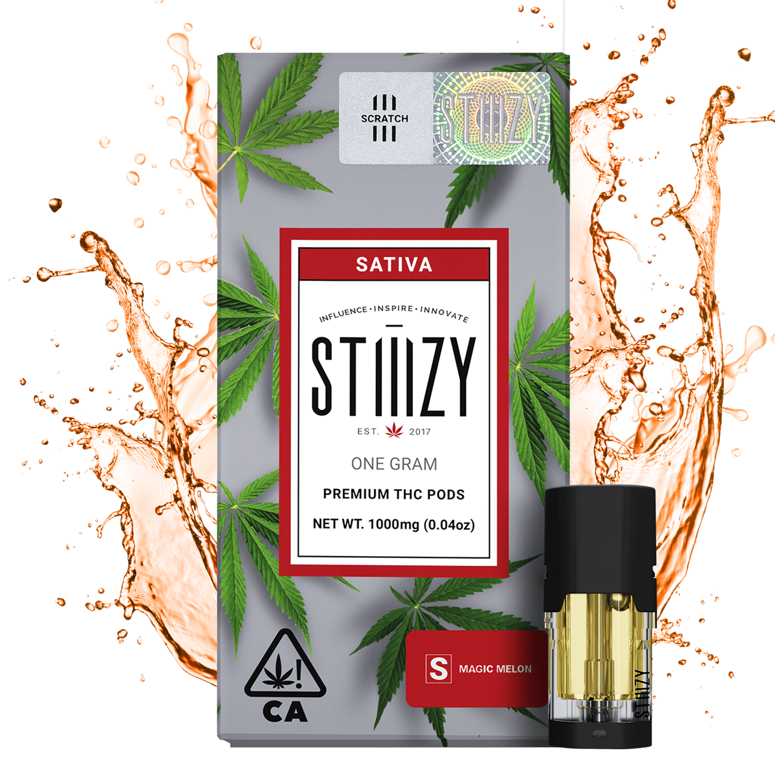 STIIIZY - VAPE (DISTILLATE) - 1G - SATIVA - MAGIC MELON
