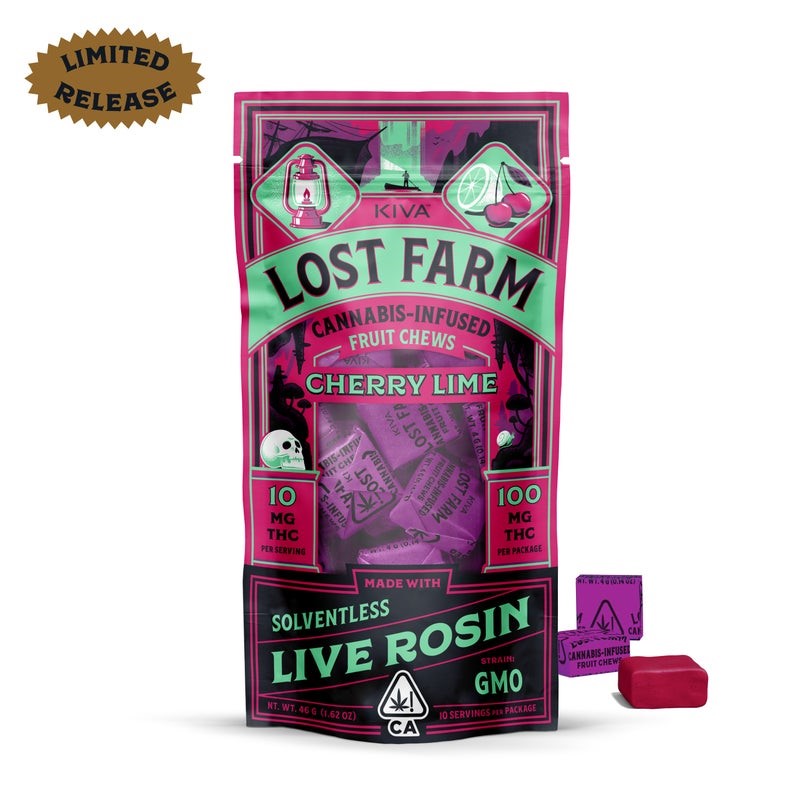 Cherry Lime x GMO Live Rosin Chews - 100mg