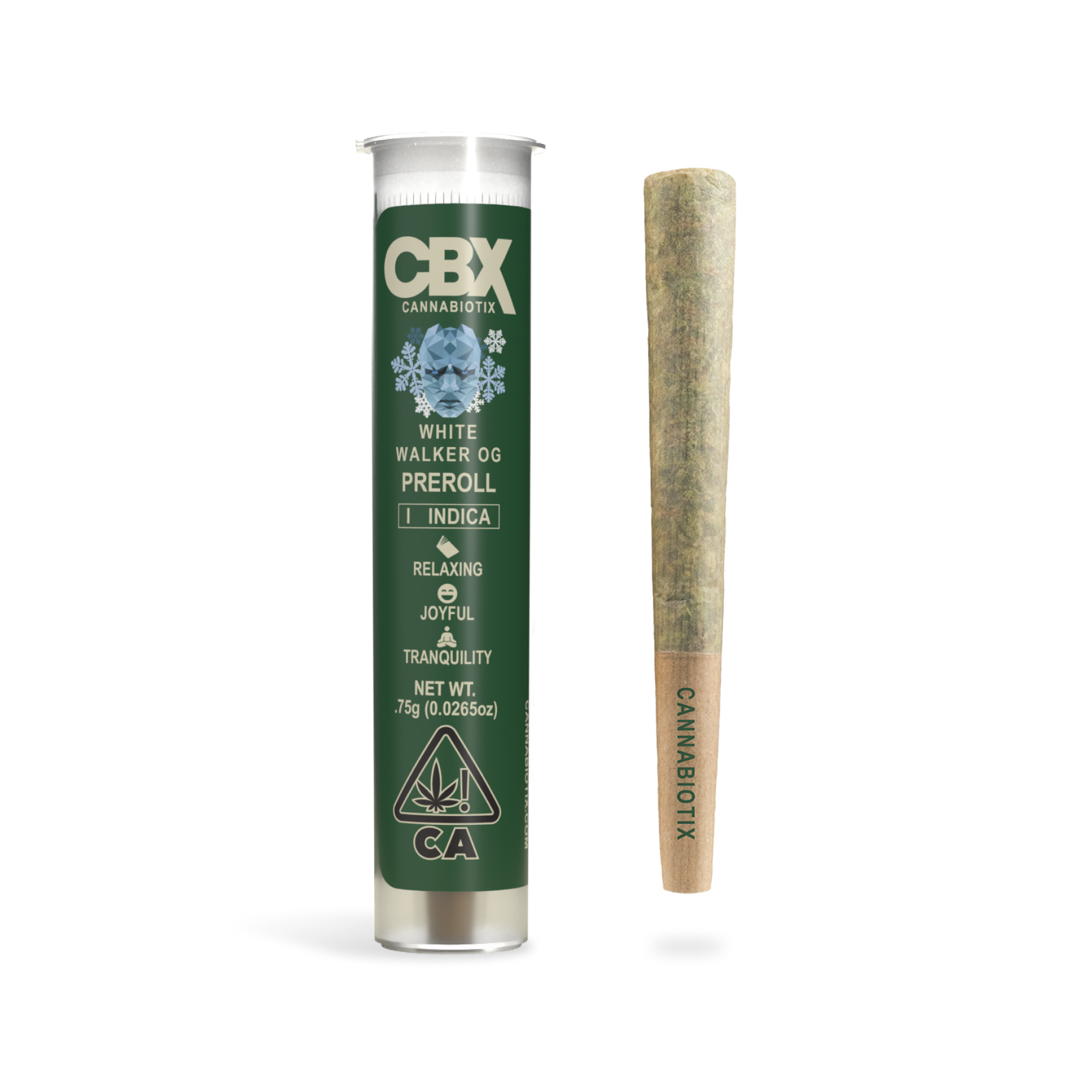 Cannabiotix - White Walker OG (Indica) Preroll .75g