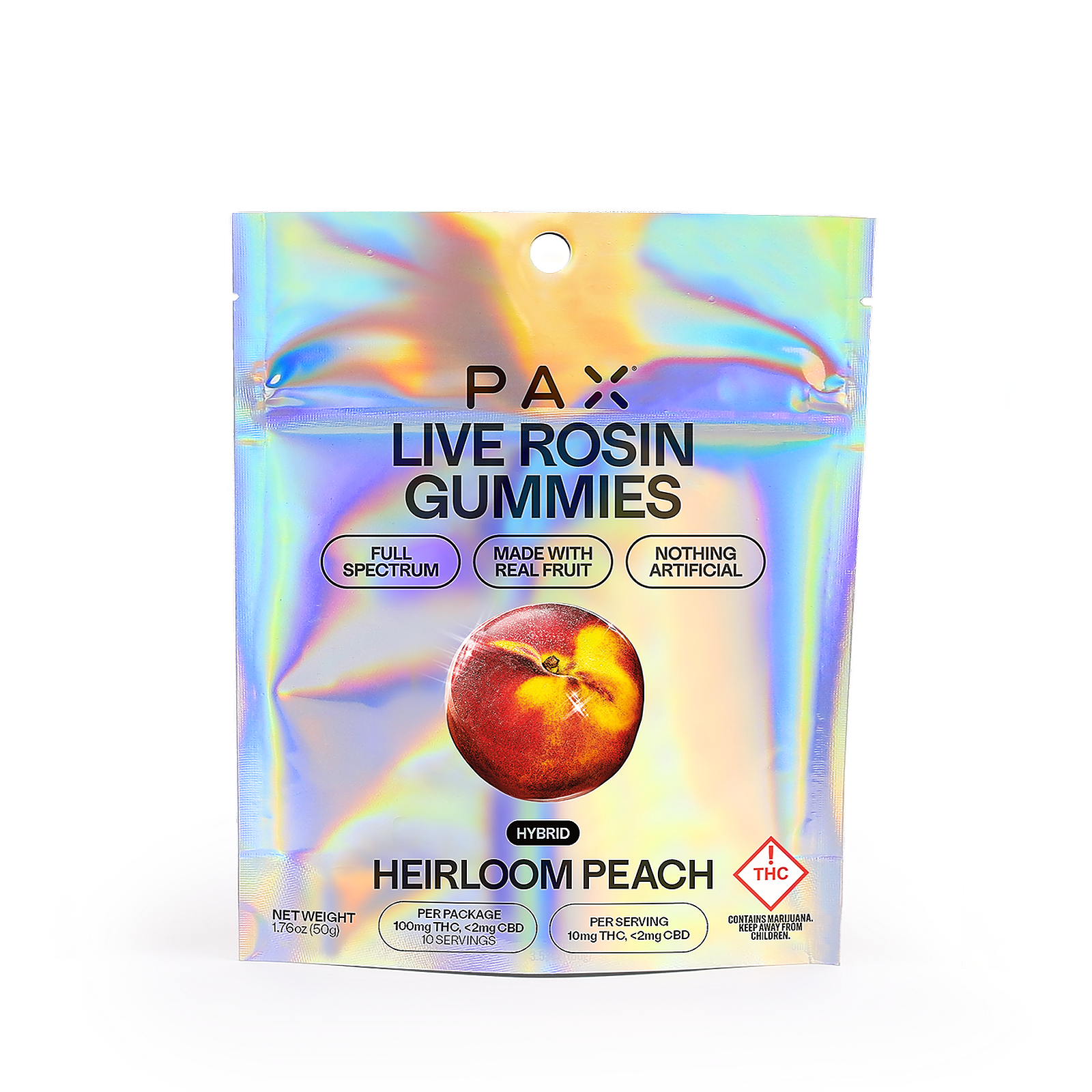 Heirloom Peach Live Rosin Gummies 100mg