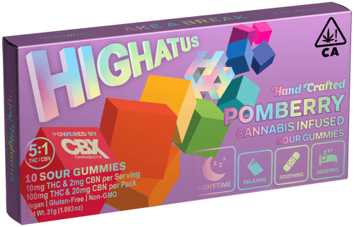 Highatus - Pomberry 5:1 Sleep (i) - Sour Gummies - 100mg