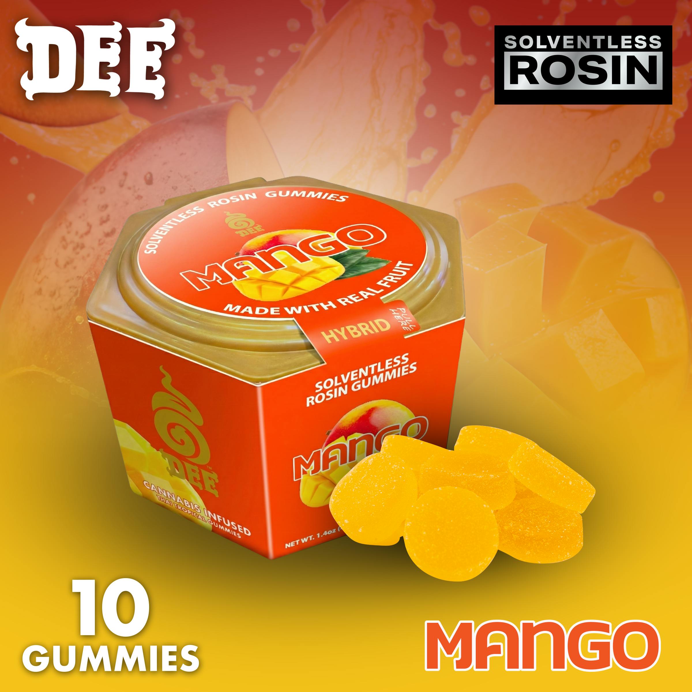 Dee - Rosin Gummies - Bliss - Mango - 100mg
