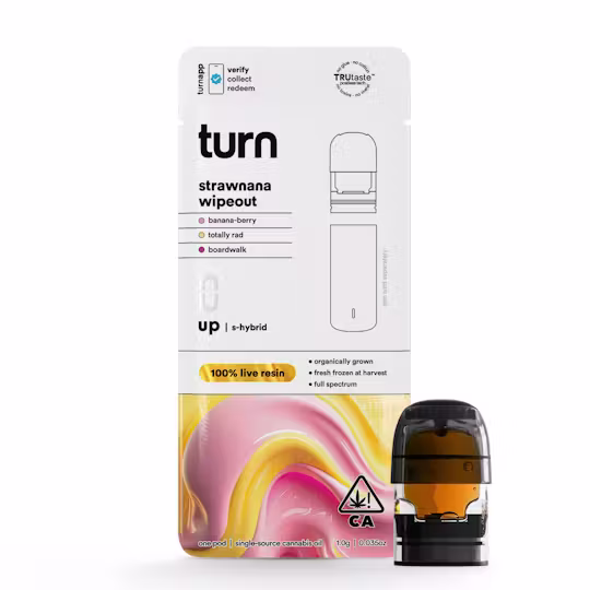 Turn Live Resin Pod 1g Strawnana Wipeout